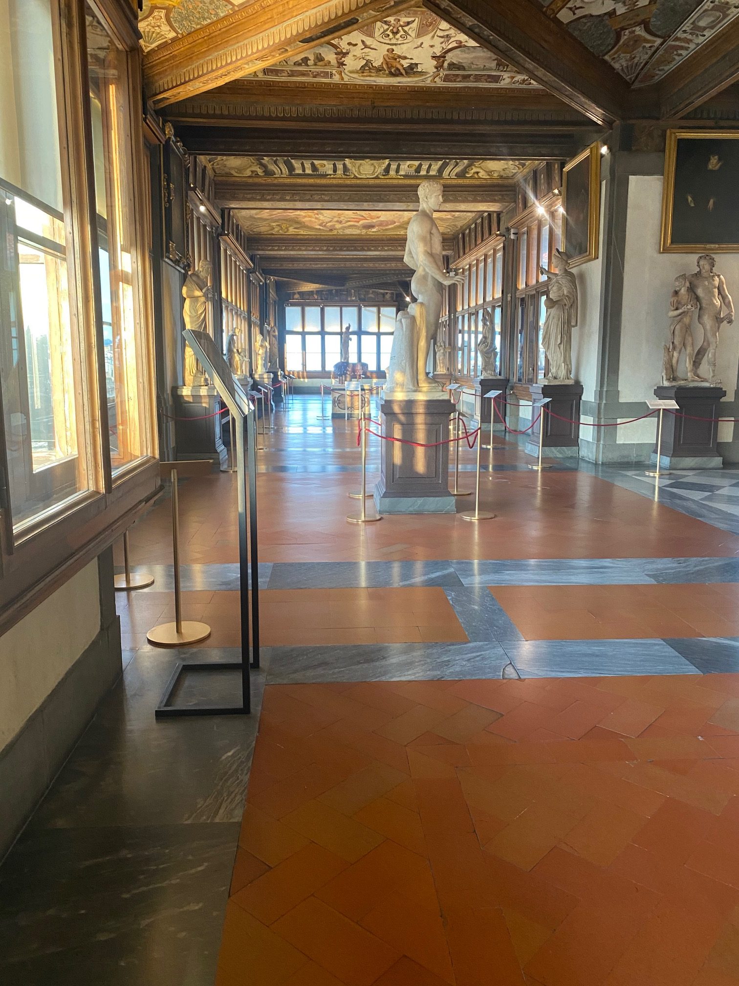 La Galerie des Offices et ses couloirs